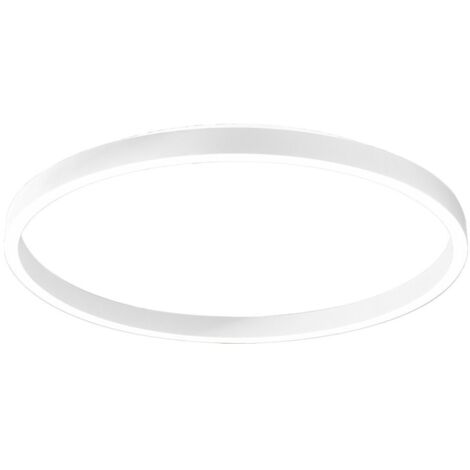 AELA P/G - PLAFONIERA LED IN ALLUMINIO BIANCO 3000K-4000K 3900-4000lm 60W+12W DIMMERABILE D.80CM