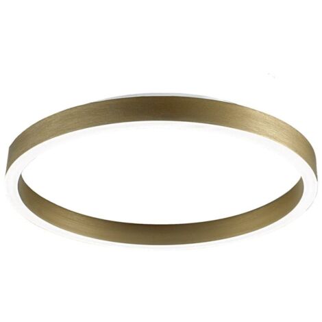 AELA P/M - PLAFONIERA A LED IN ALLUMINIO ORO 3100-3200lm 3000-4000K 50W+10W D.60CM