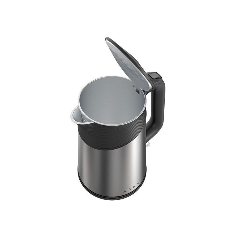 Bouilloire Électrique EK3 : 1850-2200W, 1.7L, Sécurité et Parois Doubles Aeno