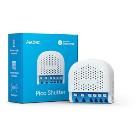 AEOTEC PICO SHUTTER - COMMANDE INTELLIGENTE DE VOLETS ROULANTS, STORES, STORES OU PORTES DE GARAGE, ZIGBEE, HOMEASSISTANT, CONTR