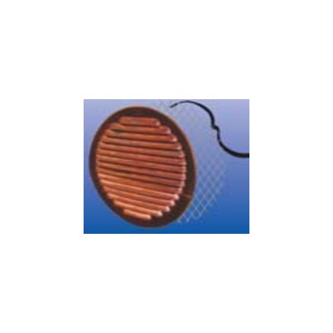 AERARE - GRIGLIA CON RETE IN RAME CON MOLLA 185MM PER TUBI 125/160