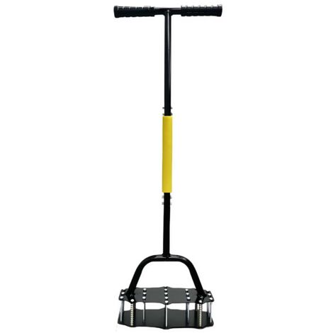 Aérateur de Pelouse Manuel à Ressorts, Outil d'Aération du Sol Robuste pour Jardin et Entretien de Pelouse
