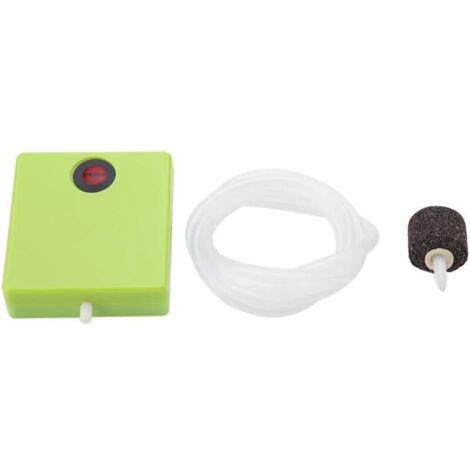 Aérateur de Pompe à Air, Portable Batterie Sèche Aquarium Air Pompe Aérateur avec Pierre Pompe à Air Batterie Peut être Porté Pendant la Pêche