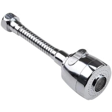 Aérateur de robinet à 2 modes, adaptateur de filtre, rallonge de douche et de robinet de cuisine pour économiser l'eau (24 mm).