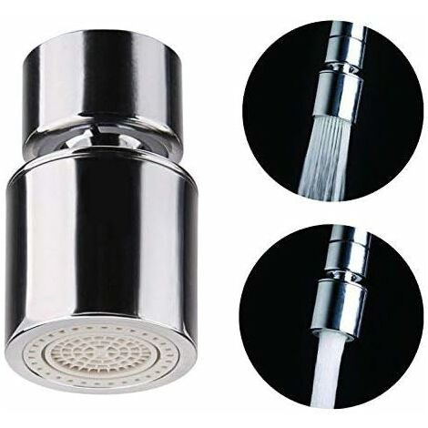 Aérateur de robinet avec aérateur, robinet de douche pivotant pour fixation de robinet de salle de bain de cuisine