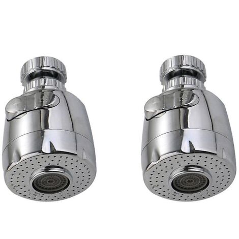 Aérateur de robinet de cuisine pivotant avec pommeau de douche réglable à 2 modes pour salle de bain