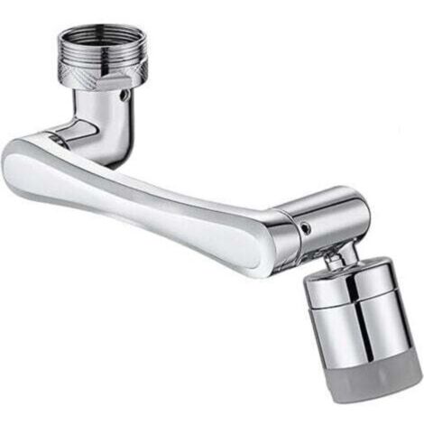 Aérateur de robinet pivotant 1440° avec 2 fonctions pulvérisation – Compatible filetages extérieurs 20/22/24 mm – Cuisine