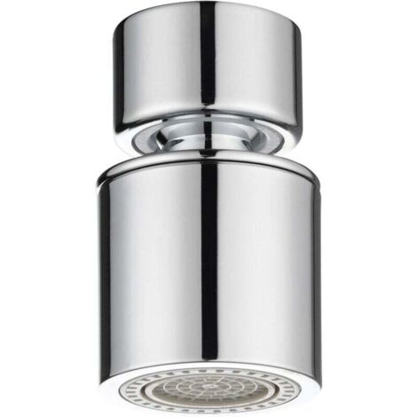 Aérateur de Robinet Pivotant 360°Mousseur Robinet Femelle 22mm de Cuisine Double Fonction, Chrome, AFA008