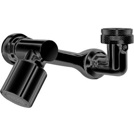 Aérateur de robinet pivotant à 1080°, accessoire d'extension de robinet, aérateur pivotant de robinet, filtre de pulvérisation de fixation de robinet avec 2 fonctions de pulvérisation pour robinets cu