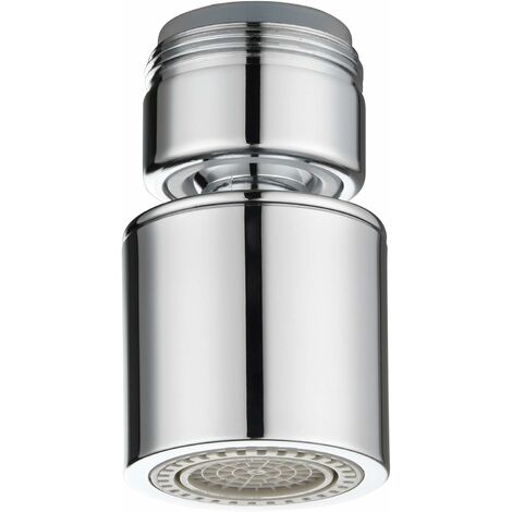 MOONSTARS Aérateur de robinet pivotant à 360 ° en laiton 2 Modes économiseur d'eau de robinet réglable 24mm filetage mâle AFA009