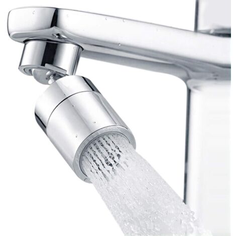Aérateur de robinet pivotant à 360°, grand angle, haute pression, débit important, double fonction, aérateur de robinet de cuisine