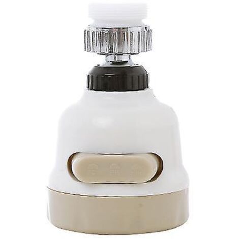 Aérateur de robinet pivotant à 360°, tête de robinet de cuisine, buse de nettoyeur haute pression à 3 modes avec protection anti-éclaboussures réglable pour cuisine et salle de bain