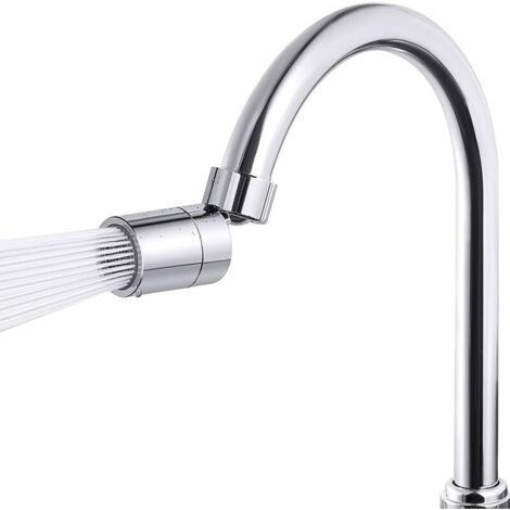 Aérateur de Robinet Pivotant Grand Angle Réglable Accessoire Robinet de Cuisine de Salle De Bain 2 Modes