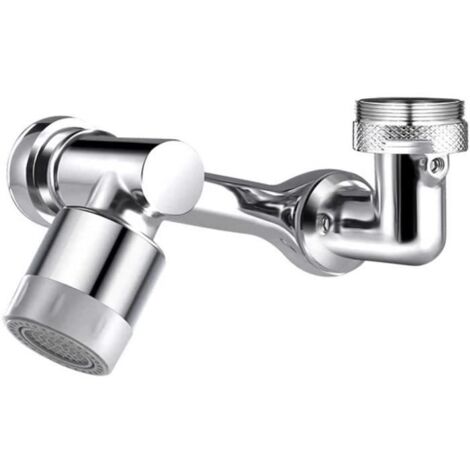 Aérateur de robinet pivotant, robinet de filtre anti-éclaboussures universel rotatif à 1080 °, eau concentrée à 2 vitesses et e A96