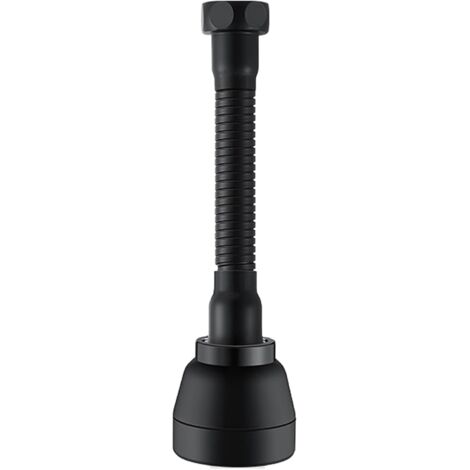 Aérateur de robinet, pommeau de douche de robinet de cuisine à 3 modes, robinet pivotant à 360°, rallonge de robinet de cuisine, pommeau de douche de robinet de cuisine (noir)