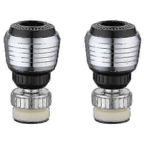 Aérateur de robinet réglable avec rotation à 360° pour cuisine et salle de bain, filtre à bulles (2 pièces)