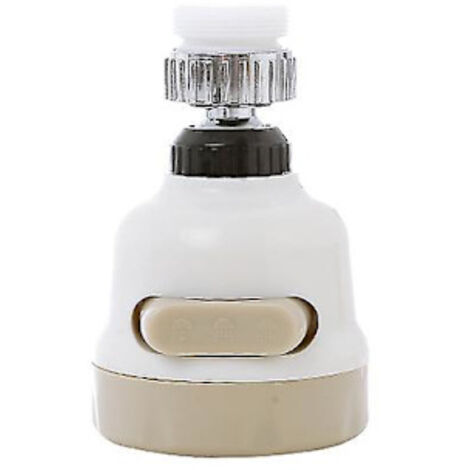 Aérateur de robinet rotatif à 360°, tête de robinet de cuisine, buse de nettoyeur haute pression à 3 modes avec protection anti-éclaboussures réglable pour cuisine et salle de bain.