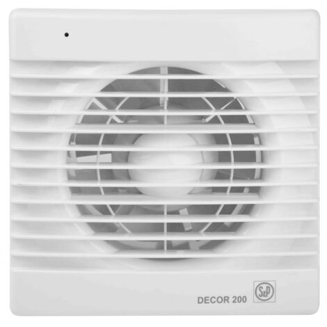 Aérateur - DECOR-200 CRZ UNELVENT - 402984 Tempo réglable de 1 à 30 mn - débit: 180 m3/h - diam.: 118 mm