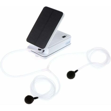 Aérateur d'oxygène d'urgence pour poissons, pompe à air portable avec panneau solaire pour aquariums, piscines, bassins, design compact, haute efficacité