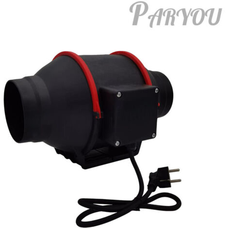 Aérateur extracteur d'air axial 96mm – Débit 310m³/h – Silencieux pour salle de bain, cave, bureau – Matériau ABS résistant