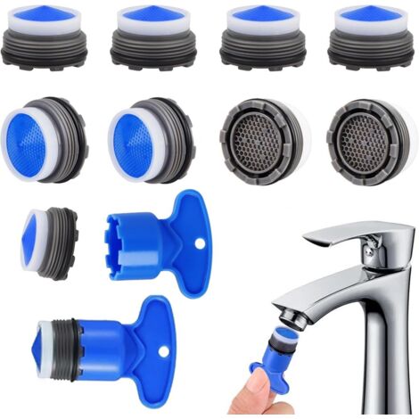 Aérateur-filtre de robinet ING M18.2 (10 pièces) avec clé. Filtre-filtre de robinet à économie d'eau. Aérateur de robinet. Robinet aérateur à économie d'eau.