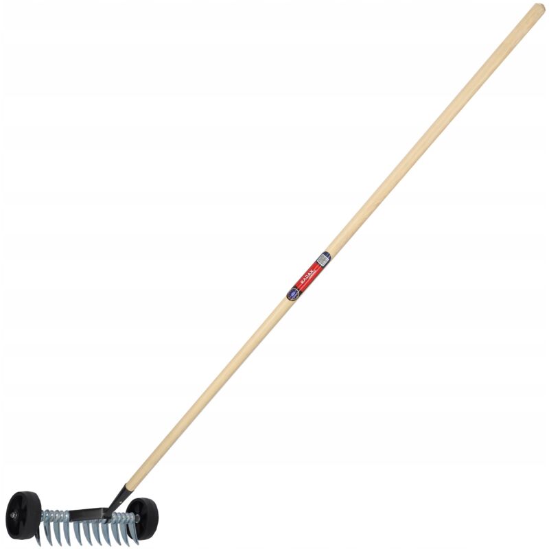 Kadax - Aérateur sur roulettes, poignée scarificateur à gazon