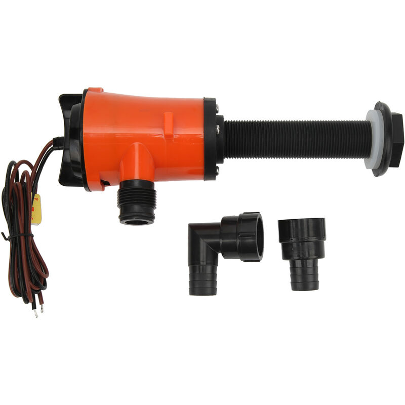 YB - Jeffergarden Aérateur Livewell Pompe 800GPH 12V 4.0A Portable Submersible Fish Tank Pompe pour Bateau Marine