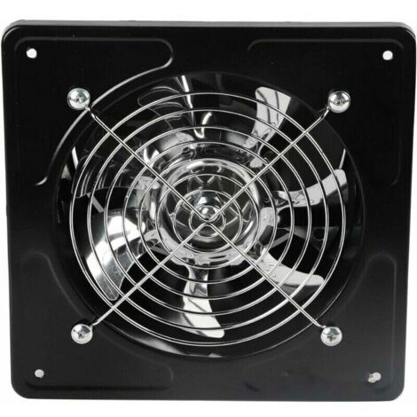 Aérateur permanent，Ventilateur Extracteur D'Air Diamètre Du Trou De Perçage 150Mm Extracteur D'Air 40W Ventilateur D'Extraction Mural Pour Cuisine Salle De Bain(noir) - RWAérateur permanent