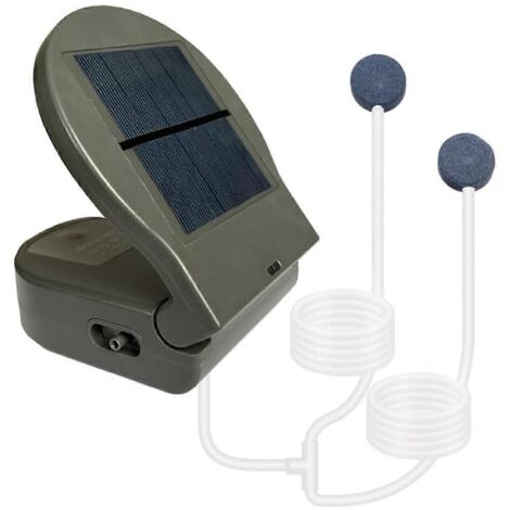 Aérateur solaire pour bassin - Pompe à air solaire pliable pour l'eau avec oxygénation