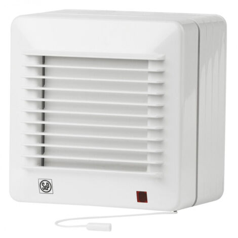 Aérateur standard, 95 m3/h, installation vitre, hygrostat, entretoises, D 100 mm S&P (UNELVENT) 453689
