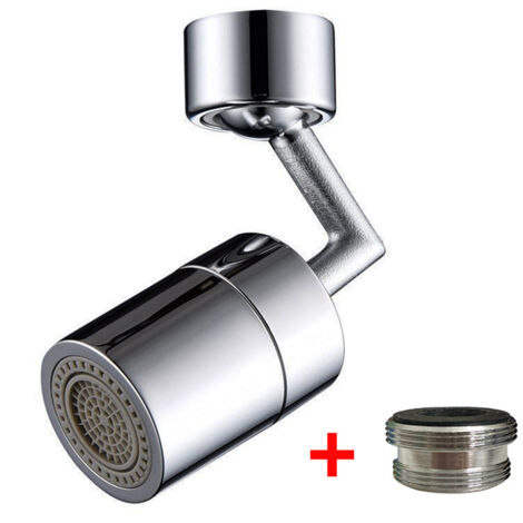 Aérateurs pour Robinet Laiton Rotation à 720 °, Aerator avec Double Fonction pour Cuisine De Pulvérisation Mousse Aérateur, Salle de Bain, Robinets avec Buse à Filetage Externe M22(1 PiÈCes)