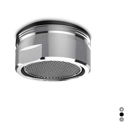 Aerator m24x1 für wasserhähne in chrom, schwarz matt oder gebürstetem nickel