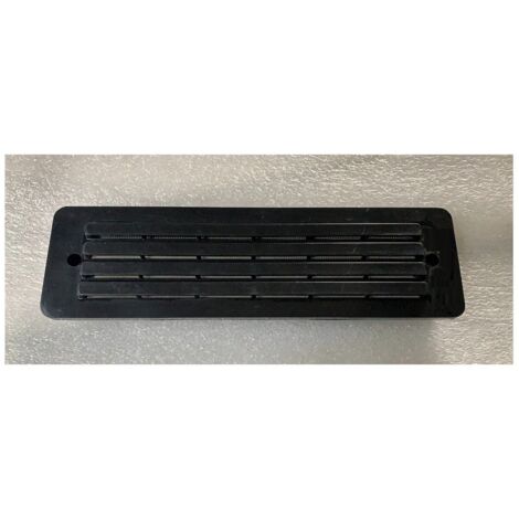 Aeratore ad incasso nero con zanzariera 35x10,5x1