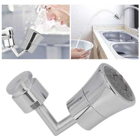 Aeratore per rubinetto da 720 gradi, diametro 24 mm/0,9 pollici, grandangolo, 5 funzioni, ugello di estensione antispruzzo per cucina