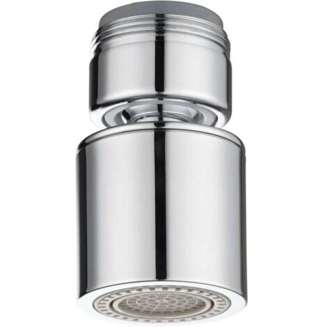 Aeratore per rubinetto girevole a 360° in ottone 2 modalità Rubinetto regolabile per risparmio acqua Filettatura maschio da 24 mm AFA009