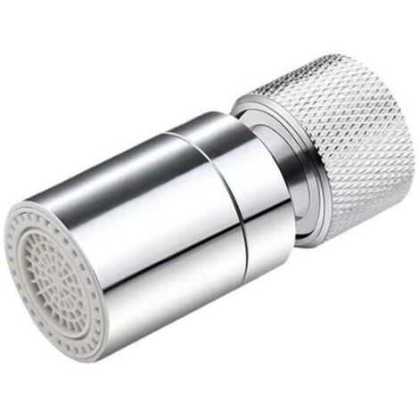 Aeratore per rubinetto girevole in ottone a 360°, 2 modalità, aeratore per filtro per rubinetto da cucina regolabile con adattatore per ugello per cucina e bagno
