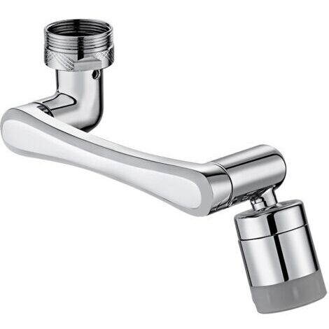 Aeratore per rubinetto rotante a 1080 + 360 gradi, aeratore d'acqua rotante, dispositivo anti-schizzo