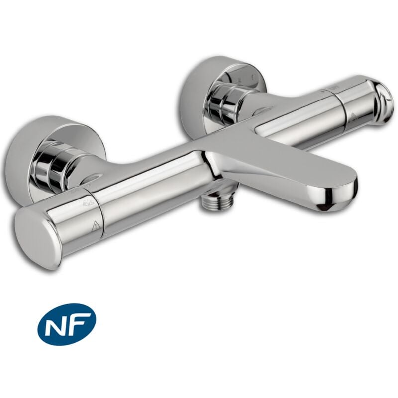 Mitigeur bain-douche thermostatique Aero chrome - Huber