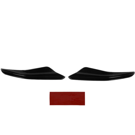 Aerodynamik-Kit – 2-teiliges Canard-Kit für Maxton Style MK8 Frontstoßstange ab 2021, glänzend schwarzes ABS, einfache Montage mit Klebeband