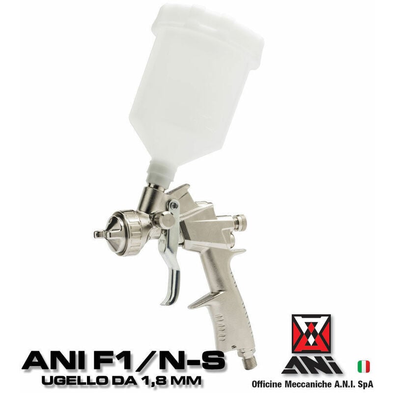 Image of Ani f1/n-s 11/a 18 aerografo pistola a spruzzo per verniciatura professionale