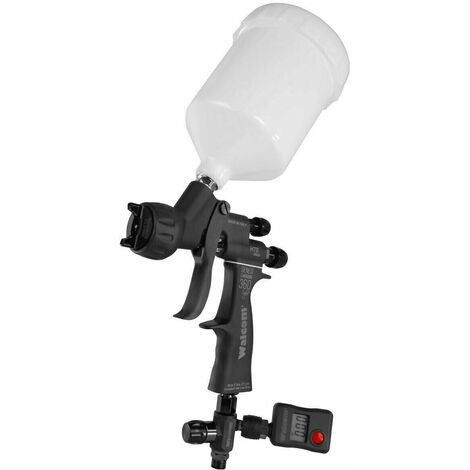 Aerografo walcom genesi carbonio 360 hte clear 13 pistola spruzzo trasparente