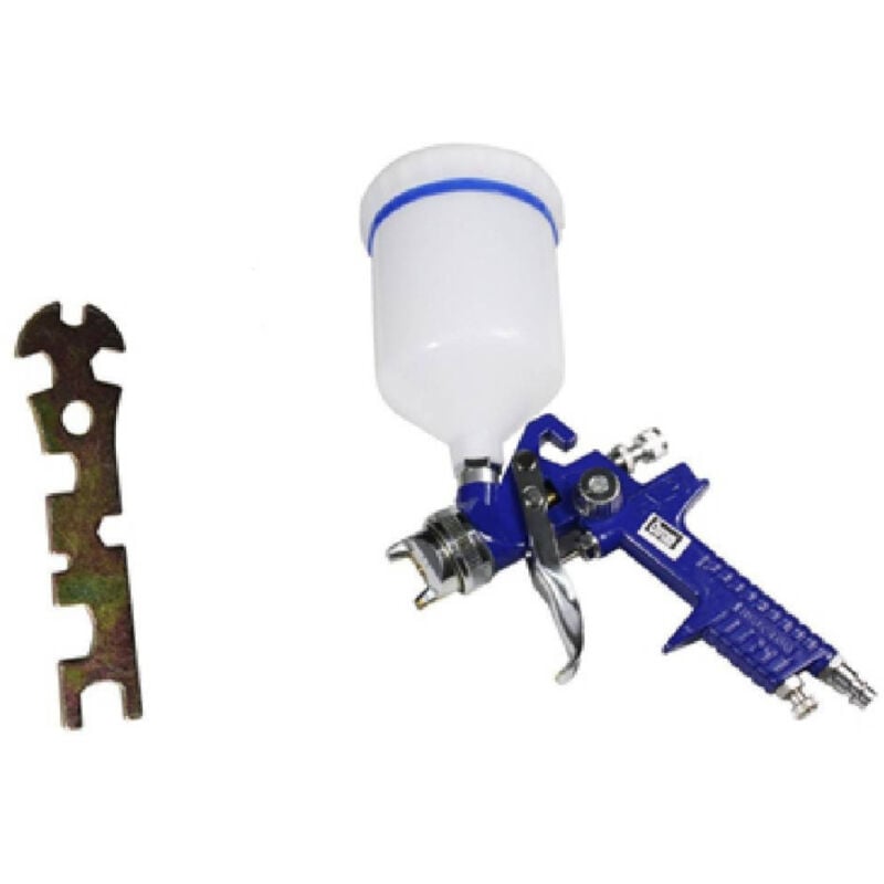 Image of Trade Shop Traesio - Trade Shop - hvlp 600ML spray airbrush pistole 1,7MM düse druckluft airbrush -