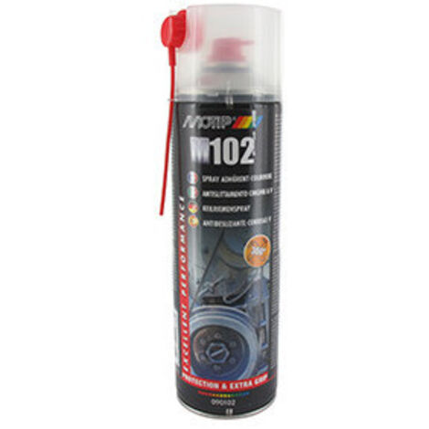 Aérosol anti glissant/adhérent courroie. Prévient patinage, craquelures et usure des courroies trapézoïdales. 500ml.