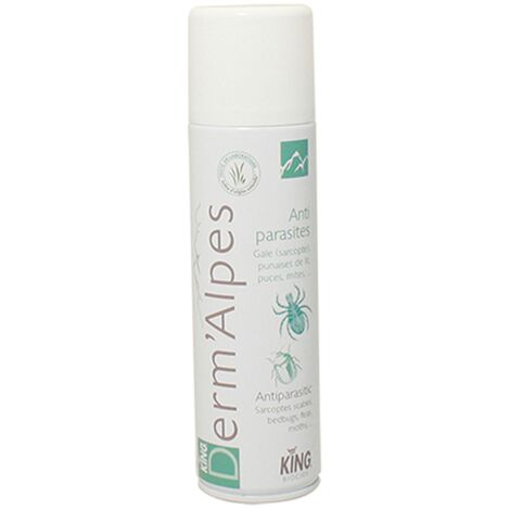 Aerosol Anti Puces Punaises de Lit Gale - KING DERM'ALPES - Protection 6 Mois - 250ml