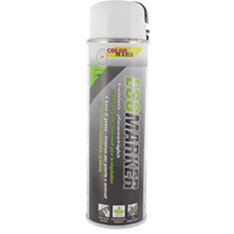 Aérosol de marquage craie 500 ml – Blanc pour marquages temporaires – Composants respectueux des plantes – Adapté jardinage et terrains de sport - MARK 500 ML