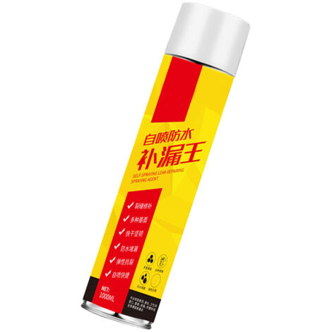 Aérosol de Caulk Polyéthène pour Réparation de Fissures et Joints Hydrofuge 1000ML Blanc