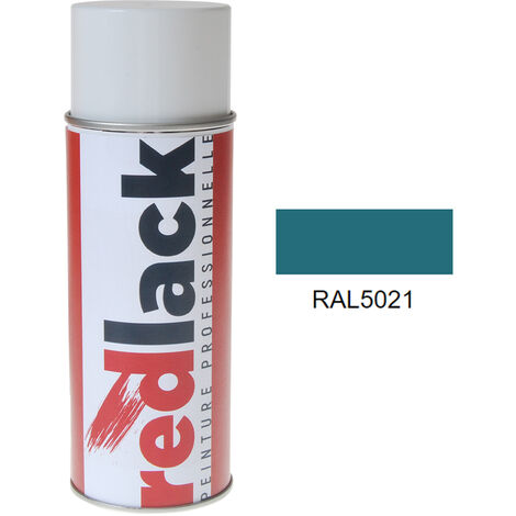 Aérosol de peinture – RAL 5021 Bleu d’eau – Brillant – multisupport – Redlack