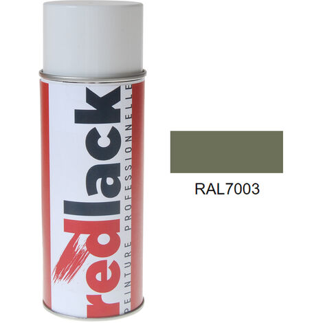 Aérosol de peinture – RAL 7003 Gris mousse – Brillant – multisupport – Redlack