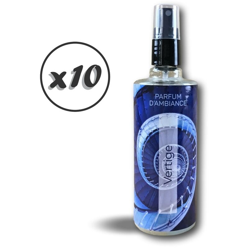 Aerosol parfumeur | 250ml | Parfum d'ambiance | Forte rémanence - Quantité x10 - 253 ml - Parfum Vertige