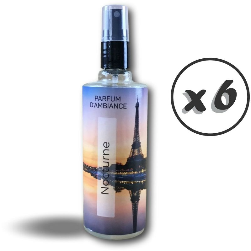 Aerosol parfumeur | 250ml | Parfum d'ambiance | Forte rémanence - Quantité x 6 - 252 ml - Parfum Nocturne